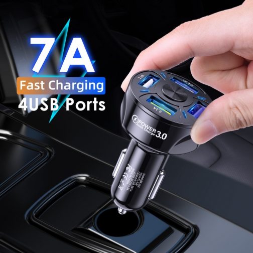 4 port fast car charger