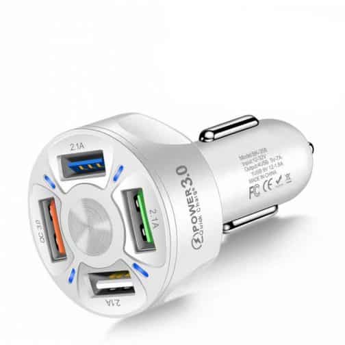 4 port fast car charger