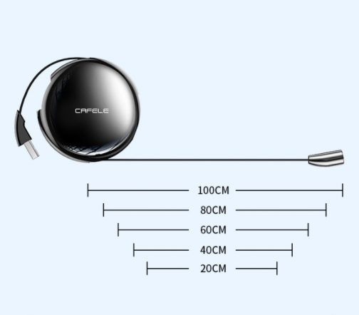 retractable magnetic charging cable