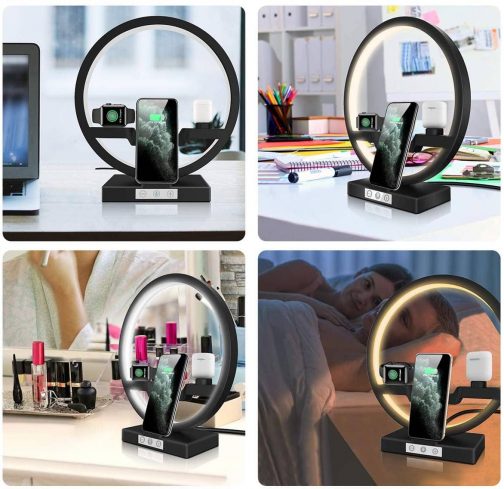 4 in 1 Wireless Charger Bedside Lamp