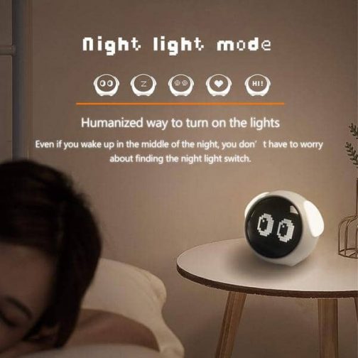 cute clock with night light for kids