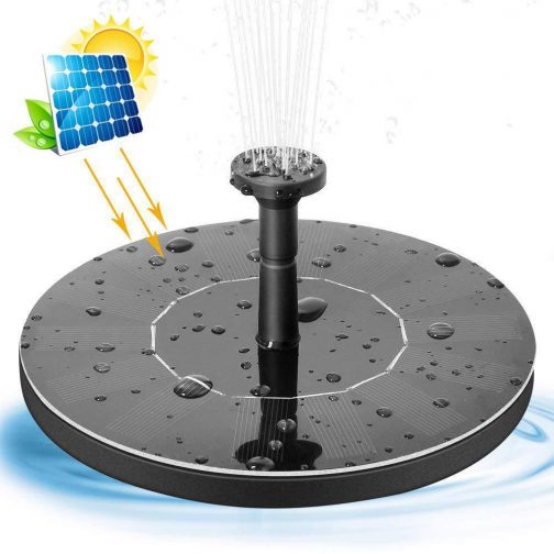 mini solar water fountain