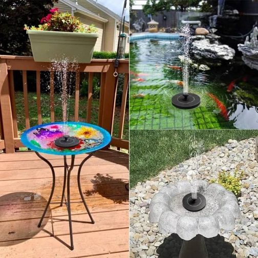 mini solar water fountain