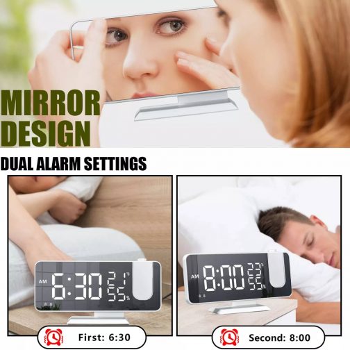 multifunctional projector alarm clock