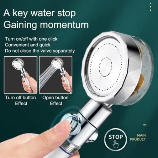 High Pressure Shower Head usage