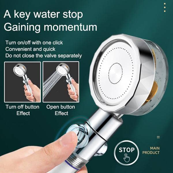 High Pressure Shower Head  360°, Luxurious & Powerful - Gadsio