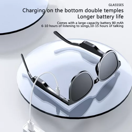 smart glasses rechargeable
